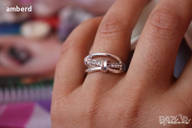 Много красив сребърен пръстен - модел R043, снимка 4 - Пръстени - 53530283