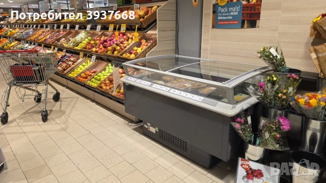 Островна хладилна витрина Carrier с плъзгащи врати на контакт, снимка 4 - Витрини - 53442791