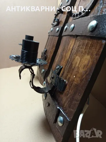 Комплект Стари Ръчно Изработени Стенни Лампи., снимка 4 - Антикварни и старинни предмети - 50212162