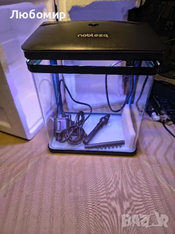 Nobleza - Нано аквариум с аквариум с LED светлини и филтърна система, тропически аквариуми , снимка 3 - Аквариуми - 49784964
