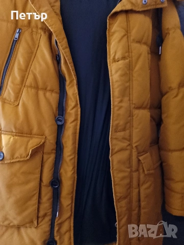 Продавам мъжко зимно яке с качулка Zara Man, снимка 4 - Якета - 53130933