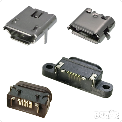 Букса  конектор USB micro  , 2/5 pin connector