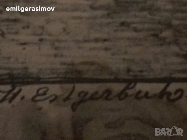 Две картини графика от края на XIX век и две пана., снимка 7 - Картини - 51236662