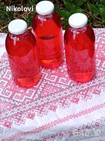 Домашен сироп от горски ягоди в 500 мл и разреждане , снимка 1