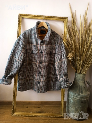Дамска карирана риза-яке овършърт, снимка 4 - Якета - 53212929