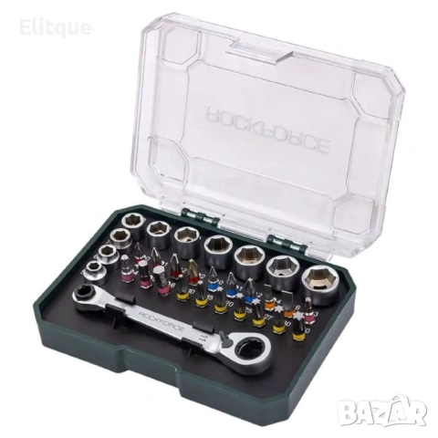 МИНИ ГЕДОРЕ 31 ЧАСТИ 1/4'' ROCKFORCE, снимка 2 - Други стоки за дома - 53127791