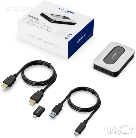 WAVLINK 4K60Hz HDMI видео карта за заснемане с аудио миксер, снимка 9 - Видеокарти - 52190292