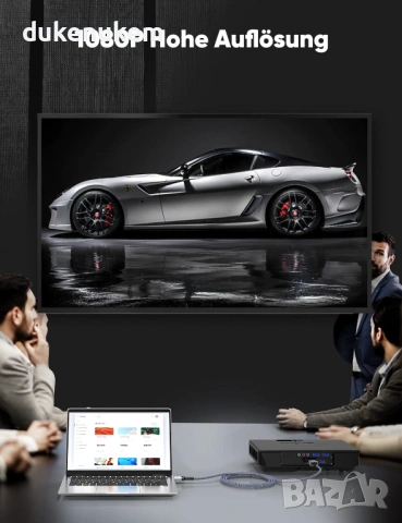 HDMI към DVI-D кабел 1.8 м – 1080P, стабилен сигнал, снимка 5 - Кабели и адаптери - 53248289