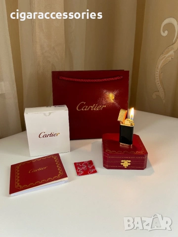 Луксозна запалка Cartier с кутия и сертификат