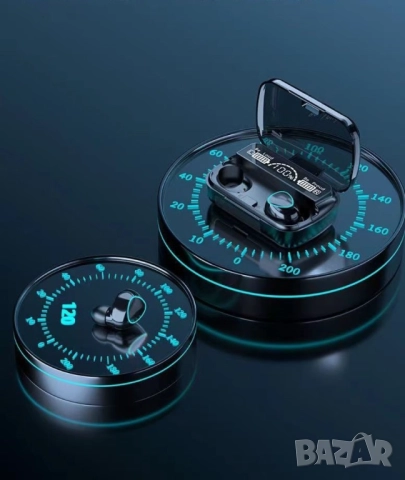 Безжични Bluetooth слушалки с LED цифров дисплей 