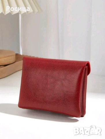 Дамско портмоне червено , снимка 2 - Портфейли, портмонета - 51327175