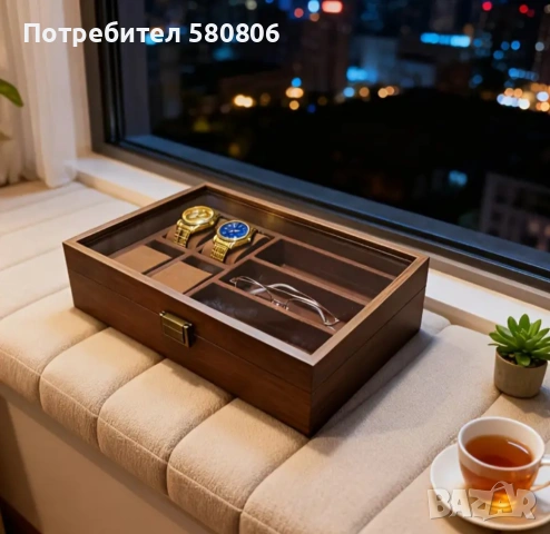 Кутия за часовници и очила / Подходящ за подарък, снимка 2 - Мъжки - 53531380