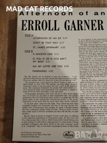 Erroll Garner - Afternoon of an Elf., снимка 2 - Грамофонни плочи - 49292748