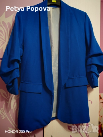 Сако в турско син цвят