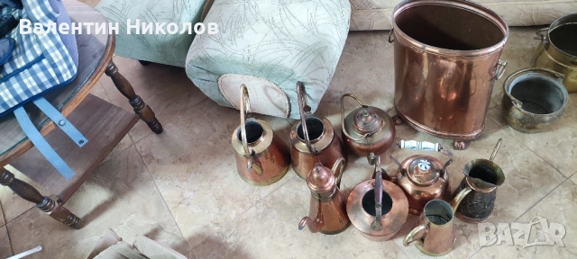 месингови медни съдове, снимка 4 - Декорация за дома - 52392684