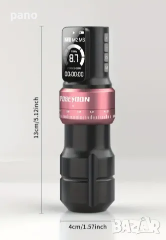 Нова тату машинка POSEIDON(2батерии), снимка 9 - Друго оборудване - 50223669