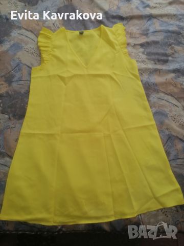 Невероятна лятна рокля в лимонено жълто, снимка 1 - Рокли - 45946377