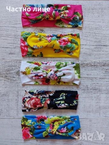 Детски и бебешки ленти за коса , снимка 14 - Шноли, диадеми, ленти - 31493383