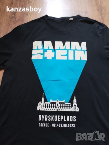 rammstein 2022 tour dyrskueplads odense tshirt - мъжка колекционерска тениска 3ХЛ, снимка 3 - Тениски - 51182614