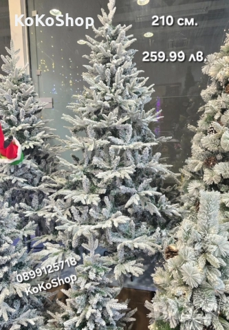 Елха/Заснежена елха/луксозна заснежена елха/Коледна елха/елха, снимка 5 - Декорация за дома - 42733710