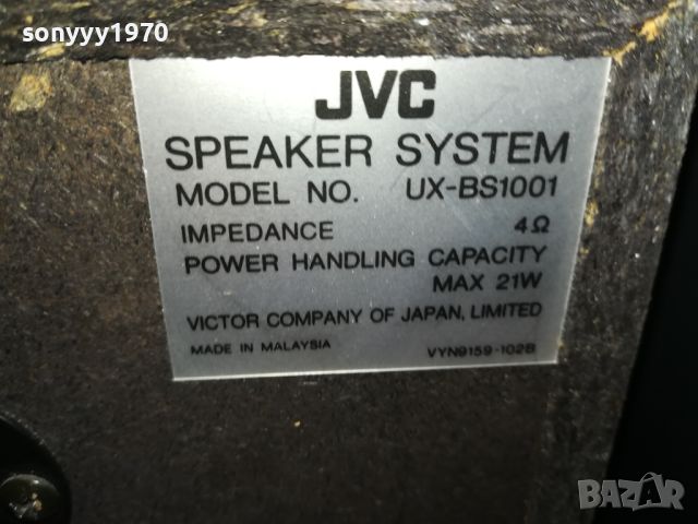 JVC UX-BS1001-2БР ТОНКОЛОНИ ОТ ГЕРМАНИЯ LNWC2407240858, снимка 12 - Тонколони - 46678606