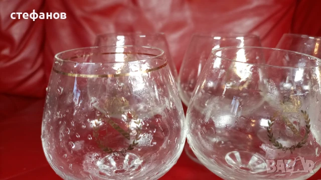 Чаши за коняк Наполеон, 6 бр, снимка 5 - Чаши - 51068574