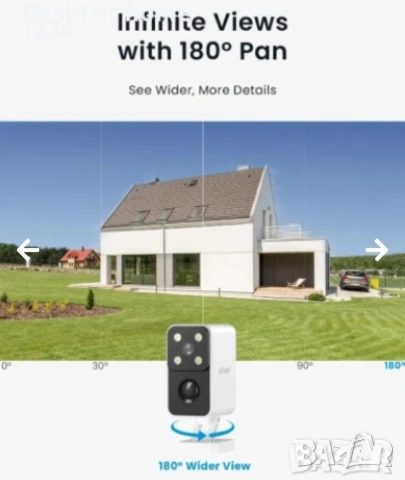 iGeek Безжична 2K охранителна камера за външна употреба, снимка 2 - IP камери - 54159391