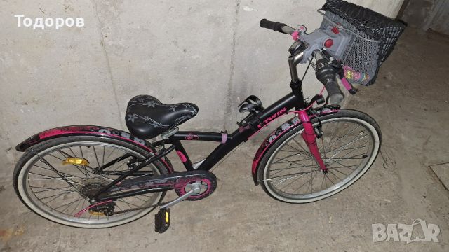  Колело/велосипед за момиче 9–12 год 24 инча BTWIN/Декатлон + подаръци, снимка 1