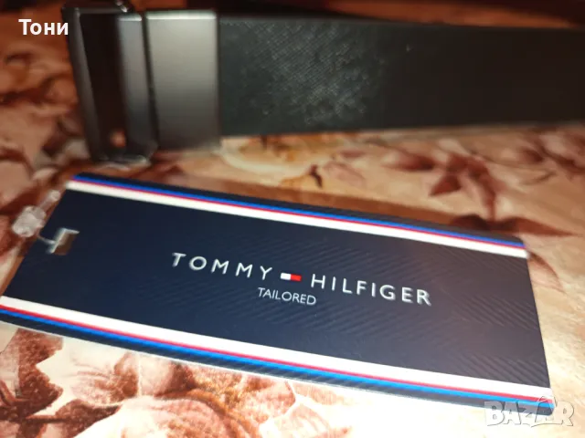 TOMMY HILFIGER ORIGINAL Оригинален Нов Двулицев Дамски Колан Изцяло Естествена Кожа с Етикет 105см., снимка 14 - Колани - 48513298