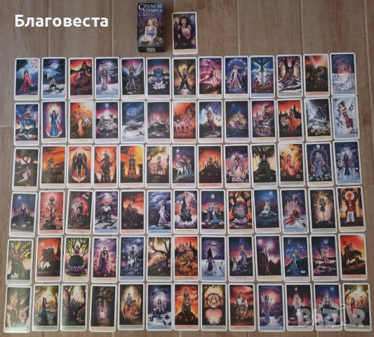 Карти таро- колода Crystal Visions Tarot, снимка 3 - Колекции - 53785438