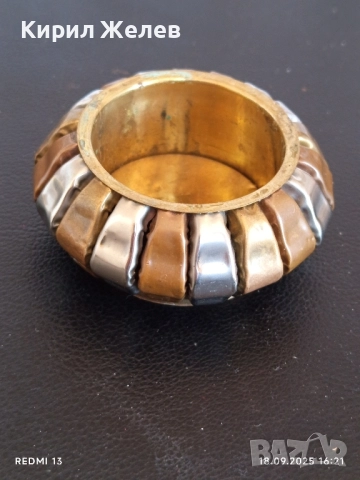 Красива месингова кутия сувенир от Индия за КОЛЕКЦИЯ ДЕКОРАЦИЯ 47296, снимка 5 - Други ценни предмети - 51759102