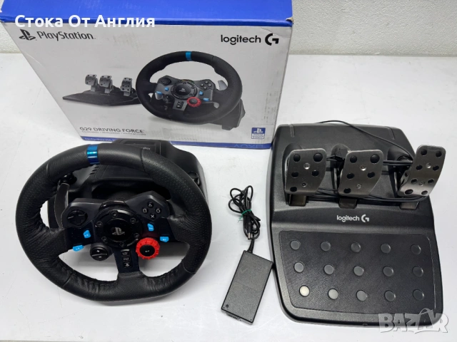 Волан с педали - Logitech G29 / PC/PS4/PS5, снимка 2 - Други игри и конзоли - 53810048