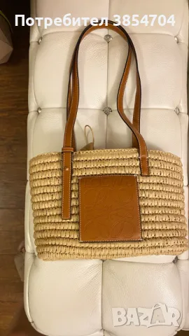 Чанта LOEWE raffia, снимка 7 - Чанти - 47361681