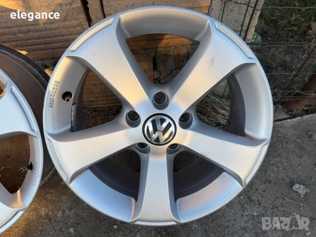 Оригинални алуминиеви джанти за VW Tiguan Sharan Passat T4 5x112 16 цола, снимка 5 - Гуми и джанти - 53817426