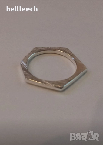 Сребърен пръстен, снимка 5 - Пръстени - 52669123