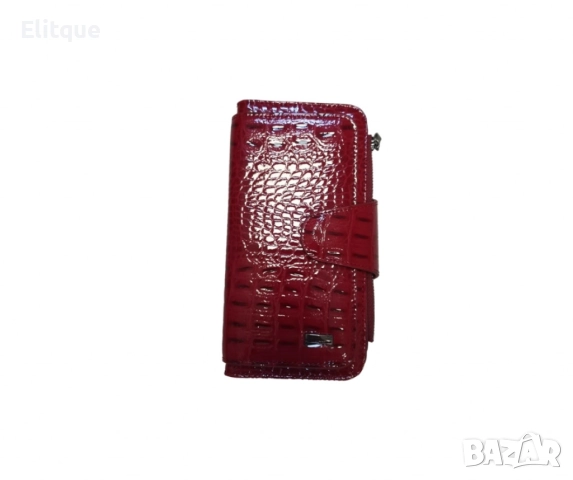 Стилно дамско портмоне с кроко дизайн, снимка 4 - Портфейли, портмонета - 52842549