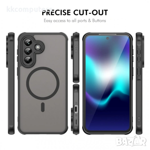 ENKAY HAT PRINCE Магнитен Калъф за Samsung Galaxy A37 5G - PC+TPU, Матов, 9H стъкло, 4 цвята, снимка 9 - Калъфи, кейсове - 54053568