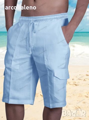 Мъжки къси карго панталони с много джобове, 15цвята , снимка 8 - Къси панталони - 45906493