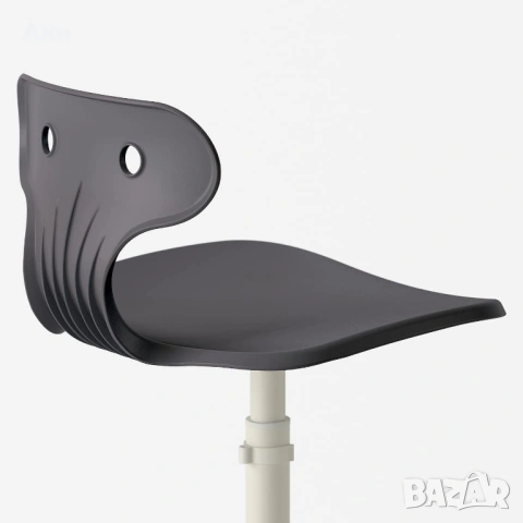 Стол IKEA Molte за бюро детски/възрастен компактен бяло - сив , снимка 3 - Столове - 53819207