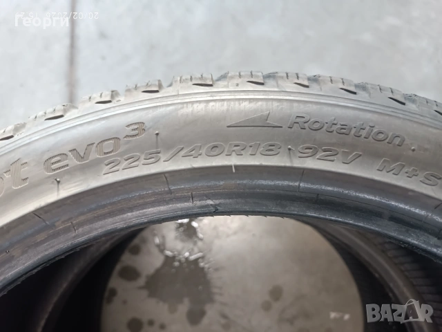 2бр.зимни гуми 225/40/18 Hankook, снимка 4 - Гуми и джанти - 53611897
