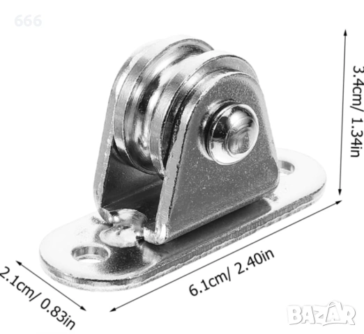 4 броя тежкотоварни фиксирани макари, снимка 9 - Други стоки за дома - 53890838