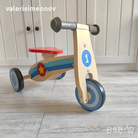 Дървено детско колело – 10 евро, снимка 4 - Играчки за стая - 53302700