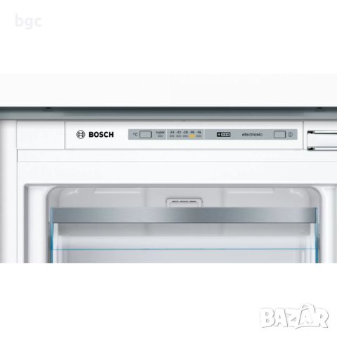 НОВ Фризер за вграждане Bosch GIV21AFE0, 97 л, LowFrost, 3 чекмеджета, Клас E, H 87 см, Сребрист, снимка 18 - Фризери - 46384852