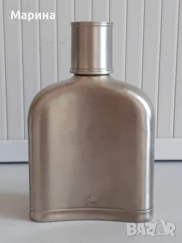 Джобна манерка от калай  Antik*Vintage#78, снимка 3 - Антикварни и старинни предмети - 50737158