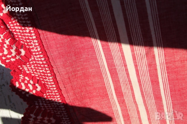 Ленена ръчнотъкана покривка , снимка 4 - Антикварни и старинни предмети - 53564946