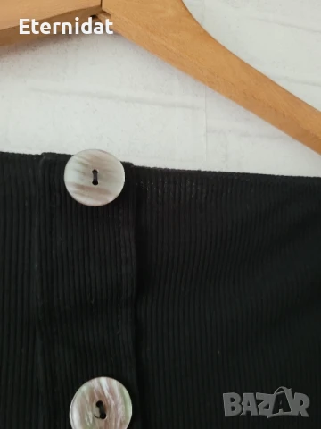 Черна дълга рокля ASOS рипс по тялото , снимка 2 - Рокли - 51251942