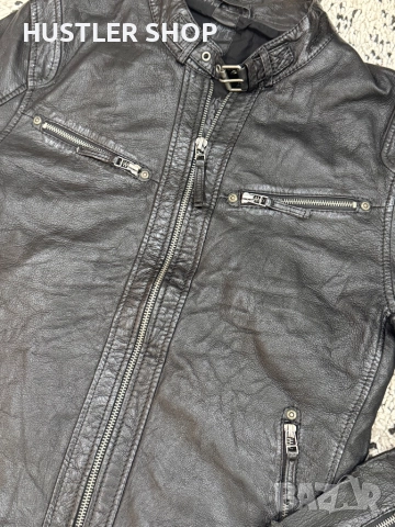 Мъжко яке от естествена кожа GIPSY BY MAURITIUS.Размер М, снимка 4 - Якета - 52476928