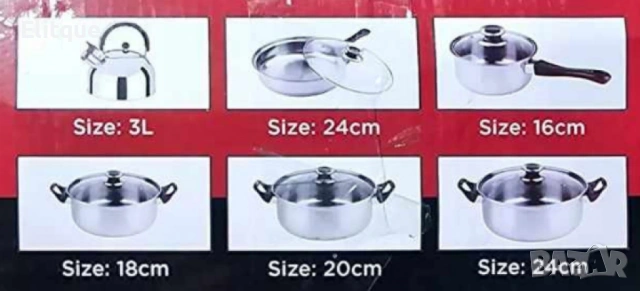 Кухненски комплект за готвене с охлаждащи дръжки, 12 части, снимка 3 - Съдове за готвене - 53252779