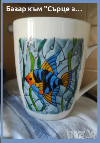 Ръчно рисувани чаши, подложки, снимка 17 - Други - 21980542