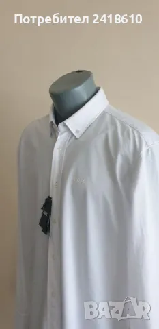 Hugo Boss Regular Fit Stretch Cotton Performance Mens Size 43/ XL / 17 НОВО! ОРИГИНАЛ! Мъжка Риза!, снимка 6 - Ризи - 46993862